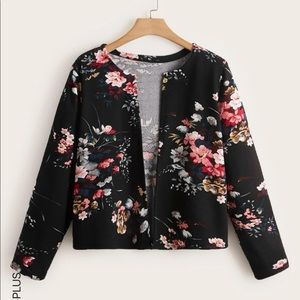 🆕 Floral Open Jacket